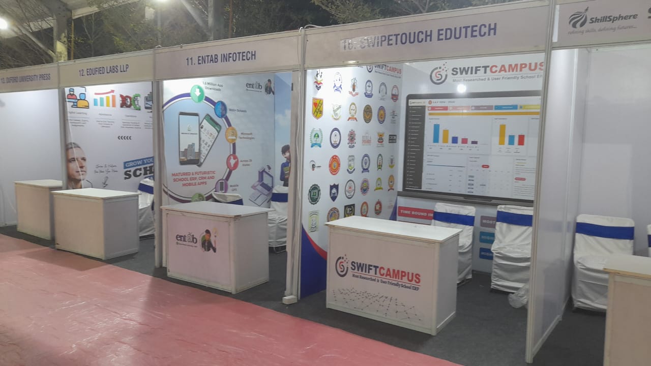 Exhibition booth at education fair