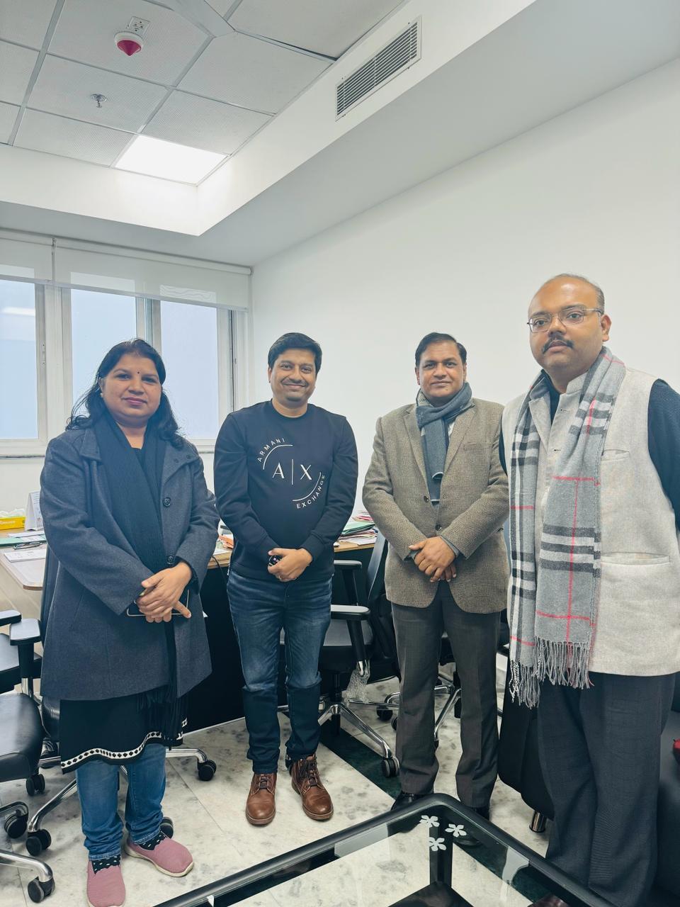 SwipeTouch leadership with school partners at office MoU meeting