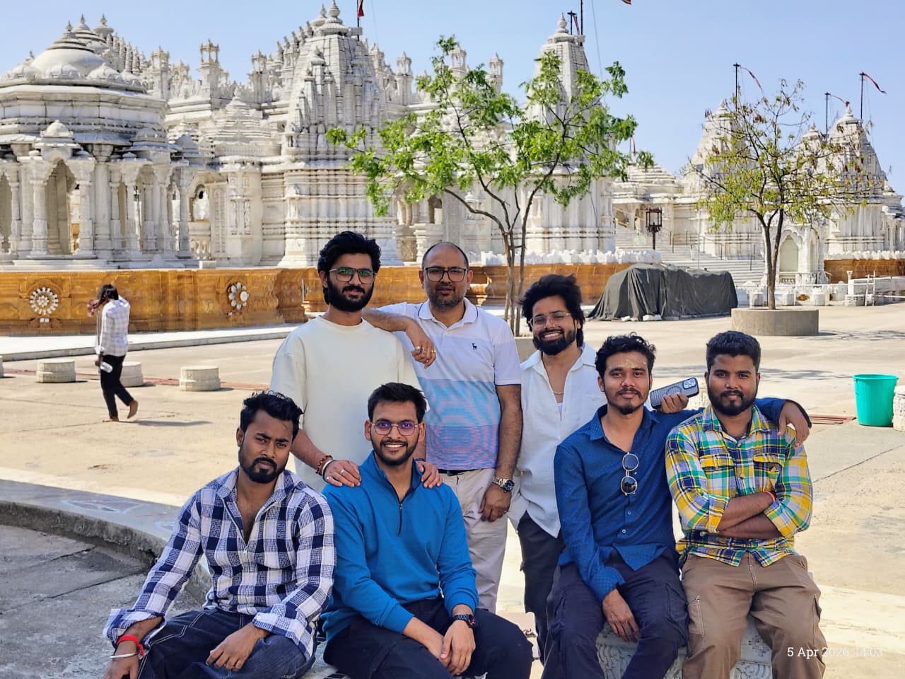 Team outing at Jain temple